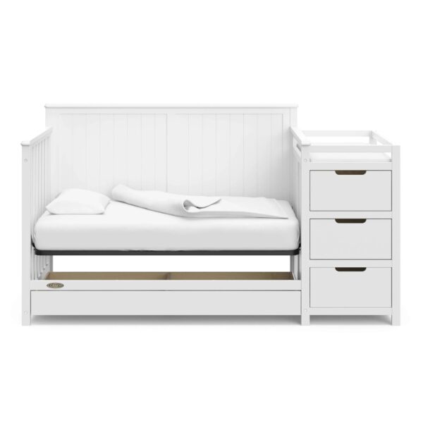Graco Hadley 5-en-1 Lit Convertible pour Bébé avec Commode et Tiroir de Rangement – Image 6
