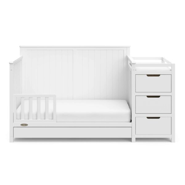 Graco Hadley 5-en-1 Lit Convertible pour Bébé avec Commode et Tiroir de Rangement – Image 7