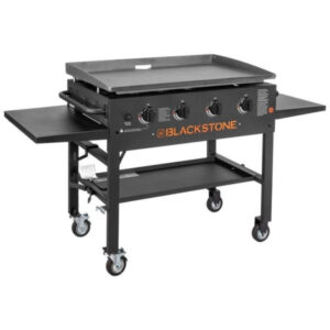 、Blackstone 4-Brûleur 36" Plancha Station de Cuisine avec Tables Latérales